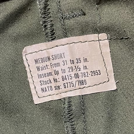 1970's US.ARMY M-65 Field Trousers Deadstock