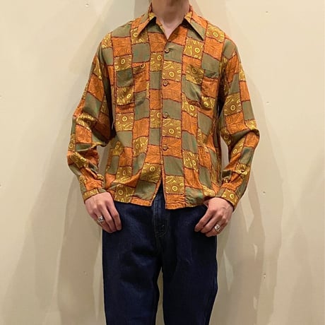 1950's Wingedfoot Rayon L/S Shirt