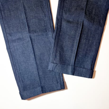 1960's Unknown Denim Chino Trousers Deadstock