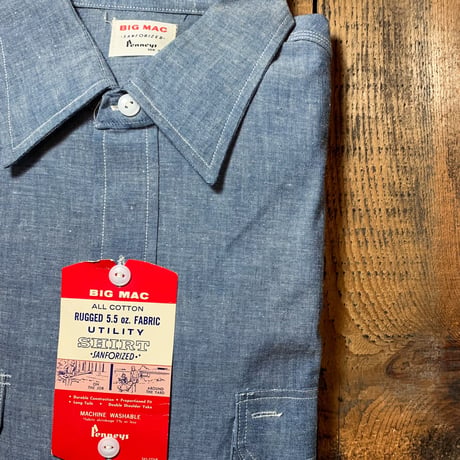 1960's BIG MAC Chambray L/S Shirt Deadstock
