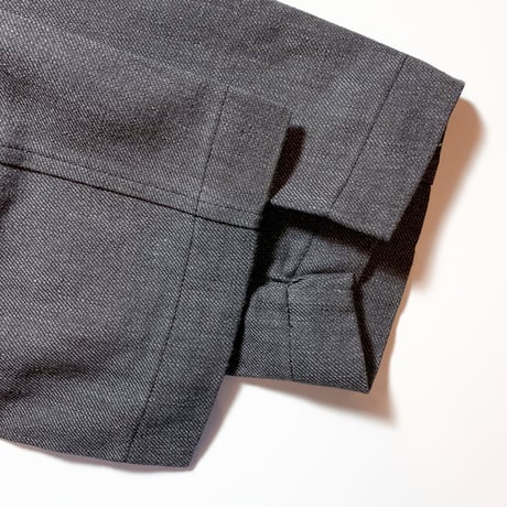 1940〜50's Unknown Black Chambray Atelier Coat Deadstock