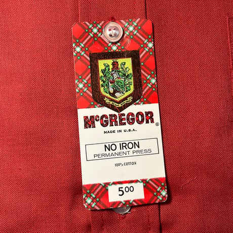1960〜70's McGREGOR L/S Shirt Deadstock