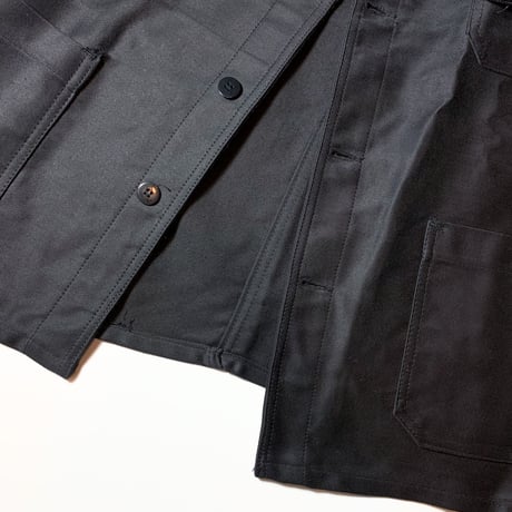 1950's MB FIDELIS Black Moleskin Jacket Deadstock