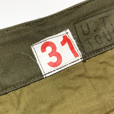 1950〜60's French Army M-47 Herringbone Trousers Deadstock