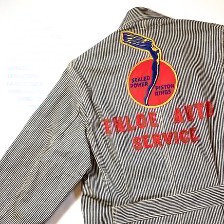 1940〜50's OSHKOSH Hickory Engineer Coat Deadstock