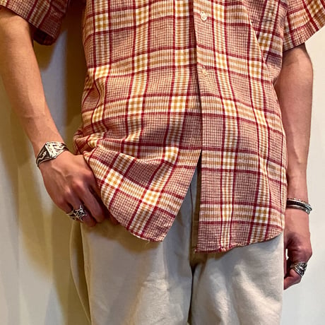 1960's SAKS FIFTH AVENUE Cotton&Flax S/S Shirt