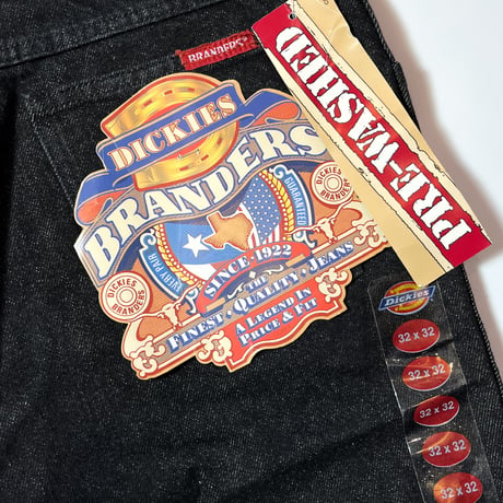 1980's Dickies Black Denim Pants Deadstock