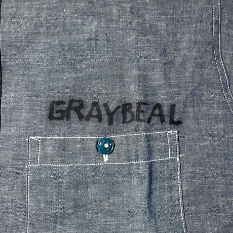 1950's US.NAVY Chambray L/S Shirt Deadstock