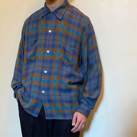 1960's〜 TOWNCRAFT Rayon L/S Shirt