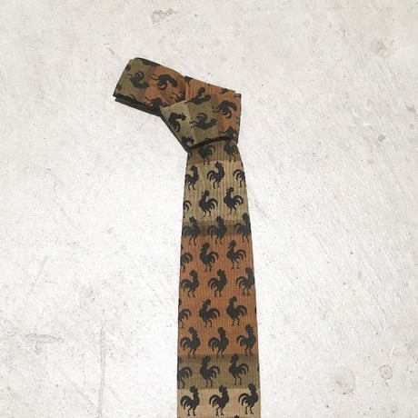 1960's Rooster Cotton Necktie