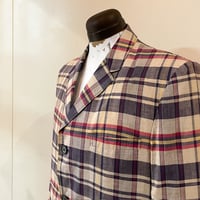 1960's HARLELA'S Indian Madras Tailored Jacket