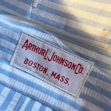1960〜70's ARTHURL.JOHNSON CO. Seersucker Pullover S/S Shirt Deadstock
