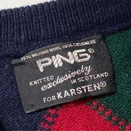 1980's PING Merino Wool&Cashmere Sweater