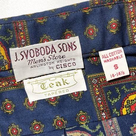 1960's J.SVOBODA SONS S/S Shirt Deadstock