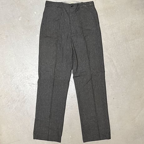 1940's Unknown Black Chambray Trousers Deadstock