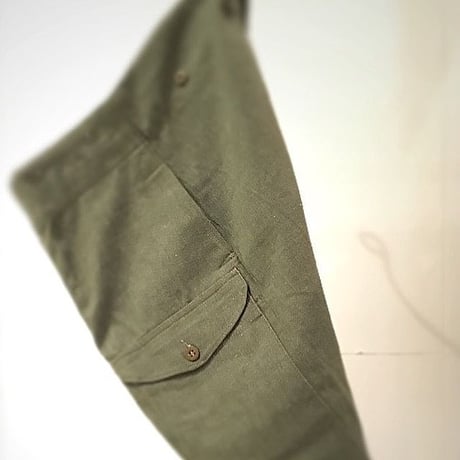 1950's British Army Green Denim Trousers Deadstock
