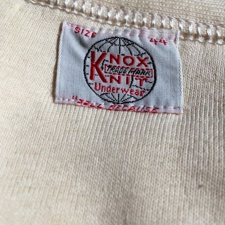 1940's〜 Knox Knit Henleyneck L/S Tee Deadstock