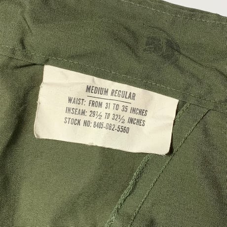 1960's US.ARMY Jungle Fatigue 3rd Trousers