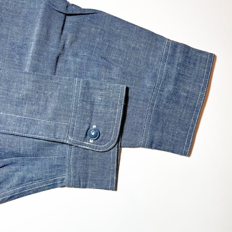 1950's US.NAVY Chambray L/S Shirt Deadstock