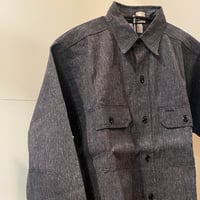 1960's Powr House Black Chambray L/S Shirt Deadstock