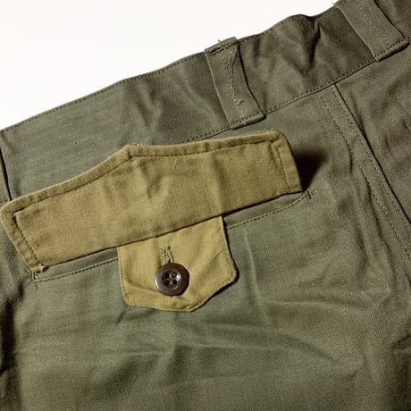 1950〜60's French Army M-47 Herringbone Trousers Deadstock