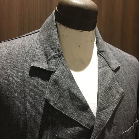 1950's Le Bucheur d'Armentieres Black Chambray Atelier Coat Deadstock