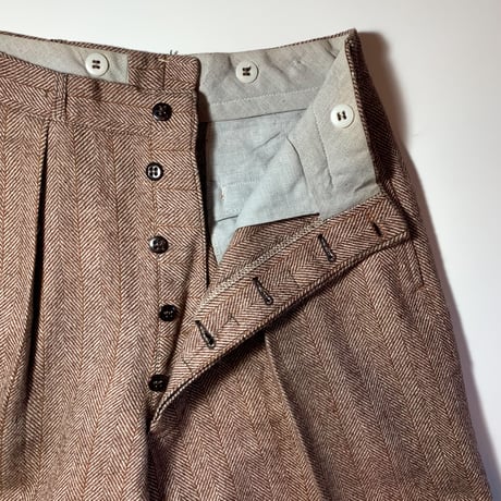 1940's Unknown Wool Trousers Deadstock