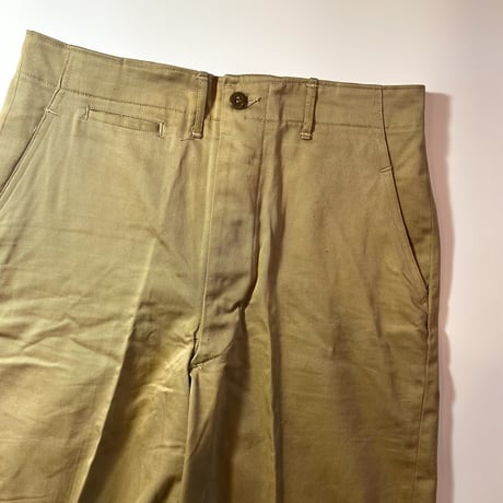 1940's US.ARMY M-45 Chino Trousers Deadstock