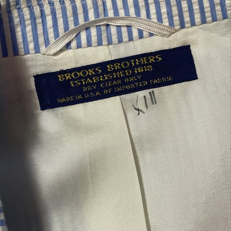 1980's Brooks Brothers Seersucker Tailored Jacket