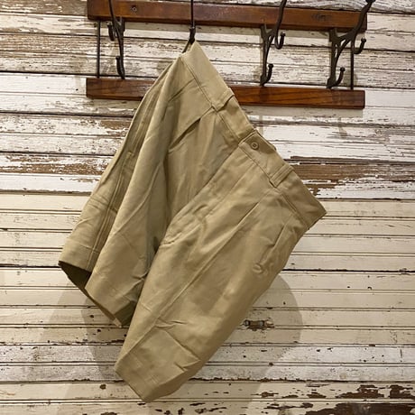 1950〜60's French Army Chino Short Pants Deadstock