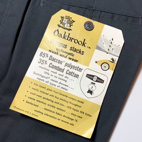 1960's Oakbrook Tapered Pants Deadstock