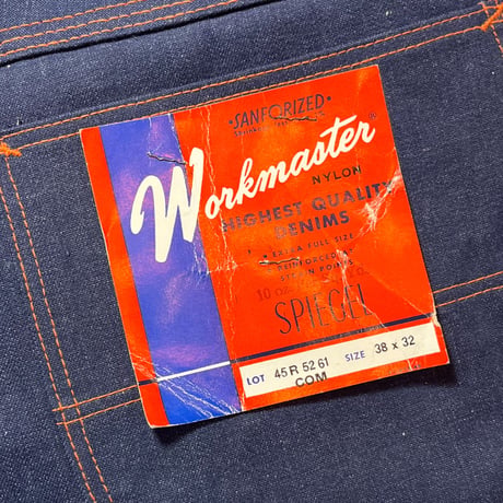 1960's Workmaster Denim Painter Pants Deadstock