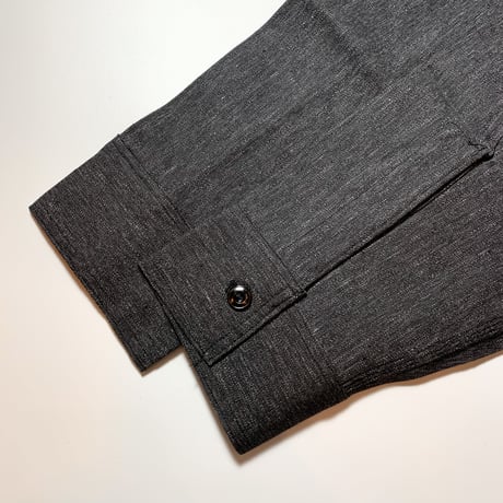 1950's 5 BROTHERS Black Chambray L/S Shirt Deadstock