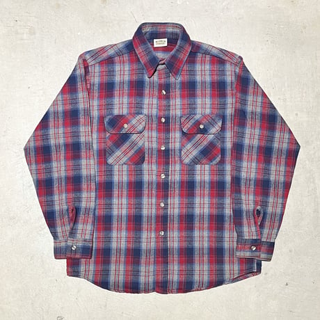 1990's FIVE BROTHER Heavy Flannel L/S Shirt