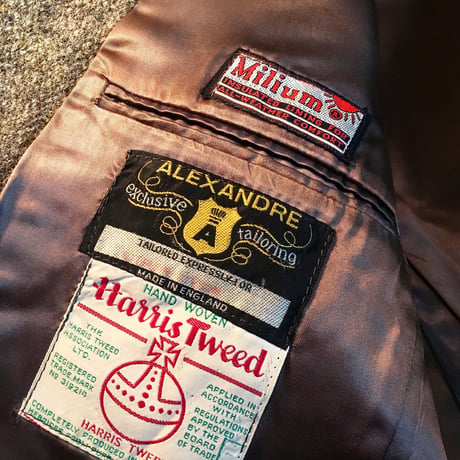 1960's ALEXANDRE×Harris Tweed Tailored Jacket