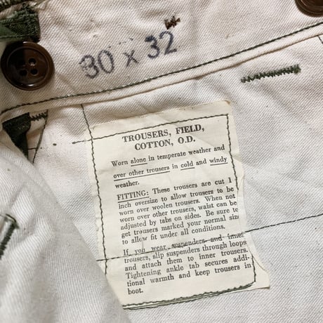 1950's US.ARMY M-45 Field Trousers
