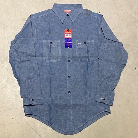 1960's IRON ACE Chambray L/S Shirt Deadstock