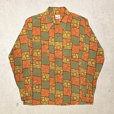 1950's Wingedfoot Rayon L/S Shirt