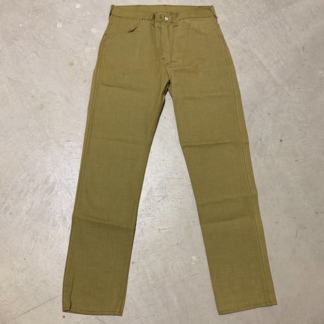 1960's Stephens Brown Denim Tapered Pants Deadstock