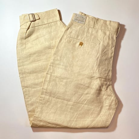 1930's DUTCHESS TROUSERS Linen Golf Pants Deadstock