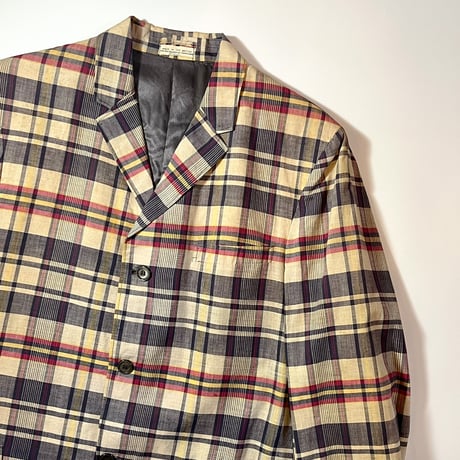 1960's HARLELA'S Indian Madras Tailored Jacket