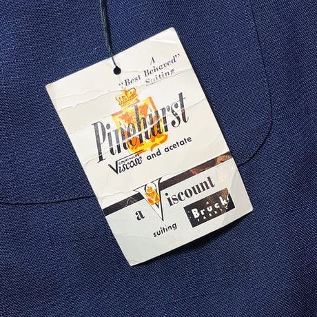 1950's Silver Rayon Slacks Deadstock