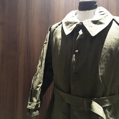 1940〜50's French Army Motor Cycle Coat Deadstock