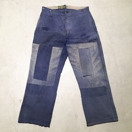 1930〜40's French TSF Moleskin Patchwork Trousers