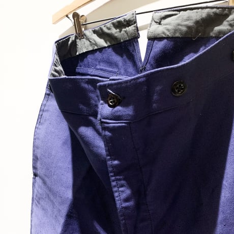 1930〜40's French Unknown Moleskin Trousers Deadstock