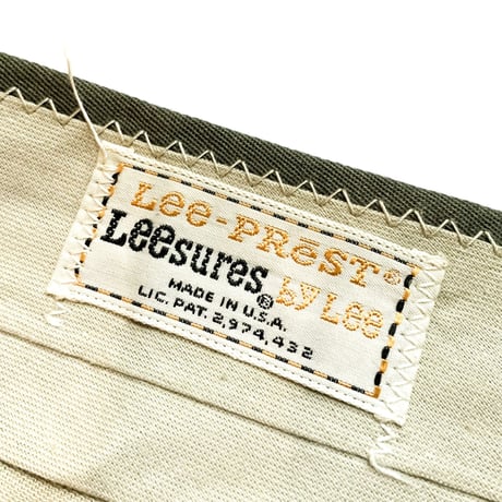 1960's Lee Leesures Tapered Pants Deadstock