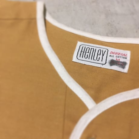 1960's DONEGAL Henleyneck S/S Shirt Deadstock