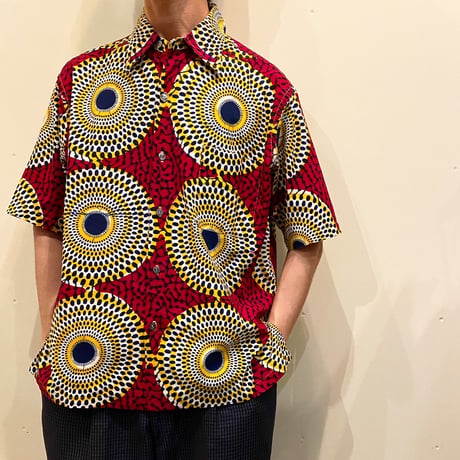 1960's F.A.MAC CLUER Batik S/S Shirt