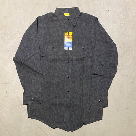 1950's CASEY JONES Black Chambray L/S Shirt Deadstock