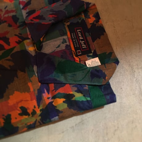1980's Lord Jeff Indian Madras S/S Shirt Deadstock